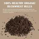 Tartary Buckwheat Hulls - 6 LBS Buckwheat Pillow Fillings, 100% Organic Buckwheat Groats, Stuffing Bulks