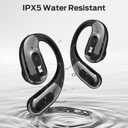 Monster Open Ear Headphones AC330, Wireless Earbuds Bluetooth 5.4 with Clear Talk, Stylish Rotating Case with Lanyard, Type-C Charging, Comfort Fit, 24H Playback, IPX5 Water Resistant, Black