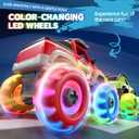 4 Pack Monster Truck Toys for 2 3 4 5 6 7 Year Boys, Light-Up Car Toys with Light-Up Wheels, Take Apart Toys Trucks for Toddler Toys 2-3, Birthday for Toddler Boys Ages 2-4