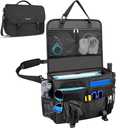 MENZOKE Car Front Seat Organizer, Patrol Bag Law Enforcement, Hanging Passenger Seat Car Organizer with 17 Inch Laptop Storage, Adjustable Strap Backseat Organizers for Truck Office, Police, Black