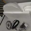 Zlepmlla Glass Pendant Light, Black Pendant Light Fixtures with Seeded Glass Shade, Adjustable Height Hanging Lights for Hallway, Kitchen Island, Dinning Room, Bulb not Included