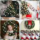 2 x 6 Pack Velvet Christmas Ball Ornament 11.8 Inch Large Christmas Tree Ball Picks Xmas Tree Topper Hanging Decor for Home Stockings Vase Fillers Garland Wreath Holiday DIY Crafts Supplies (Brown)