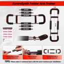 Twister Arm Trainer, Adjustable Chest Workout Equipment with 6 Resistance Levels Springs (30-160 Lbs), Arm Trainer for Men & Women, Detachable Home Gym Fitness Trainer with Anti-Slip Handles