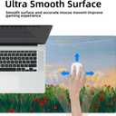 Galdas Gaming Mouse Pad XXL XL Large Long Extended Big Mousepad Non-Slip Rubber Keyboard Mouse Pad with Stitched Edges for Laptop Home Office (31.5x11.8x0.08 Inch)  (Cure Red Flower)