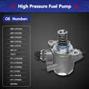 06E127025N 07L127026AL High Pressure Fuel Pump Compatible with 2009-2017 Audi A4 A5 Audi A6 Audi A7 A8 Quattro Q5 Q7 S4 S5 SQ5, 2011-2015 Volkswagen Touareg
