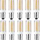 OMTO E14 LED Bulb 7W 700ML 40W-80W Equivalent 120V E14 Base Bulb for Chandeliers Turkish Persian Lamp Pendant,dimmable (10, 5000-6000K(Daylight White))