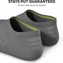 No Show Socks Women, 8 Pairs Low Cut Ankle Non Slip Casual Invisible Liner Athletic Running Socks (Grey)