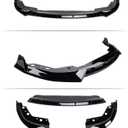 Front Lip Compatible with BMW G20 3 Series M Sport 330e 330i M340i 20232026 LCI, Front Bumper Chin Splitter Spoiler for 330i 330e M340i (Gloss Black)