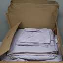 Bedsure King Size Comforter Set Light Purple - Bed in a Bag Bedding Set 7 Pieces, GentleSoft Pintuck Bed Set Gift for Family, Pinch Pleat Light Purple Comforter with Sheets, Pillowcases & Shams