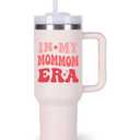 Mommom Gifts Ideas for Grandma.40 oz In My Mommom Era Tumbler with Handle.Mommom Gift.Mommom Cup.Mommom Tumblers.40 oz Birthday Christmas Mothers Day Cups Tumbler Gifts for Mommom.