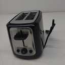 Toastmaster 2-Slice Cool Touch Toaster, black with stainless accent