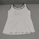 Womens Sleeveless Sweater Vest Summer Knit Tank Tops Scoop Neck Color Block Ribbed Casual Shirts S