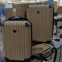 Travelers Club Midtown Hardside 4-Piece Luggage Travel Set, Tan