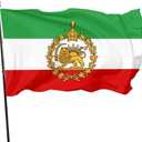 Historical Persian Lion and Sun Flag 3x5 FT - Vintage Iran Empire Flag with Brass Grommets, Vivid Color, Double Stitched Polyester for Indoor Outdoor (1, iran flag, 3x5 feet)