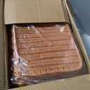 Wicker Bread Baskets for Serving 6 Pack, 15.8 Inch Large Rectangular Woven Baskets, Rattan Tray Organizer for Bread, Fruit, Vegetables, Snacks, Kitchen, Dining Table & Restaurant Tabletop