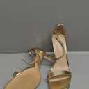 Stylish 4 IN Square Open Toe Ankle Strap Stiletto Heels for Women Plain Trendy Strappy Heeled Sandals, size 9