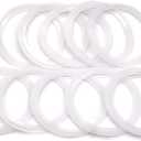 10 Pcs QiiMii White Silicon Tri clamp Gasket for Tri Clover Fittings 1/2"-4"1/2-4 INCH) (2.5 INCH)