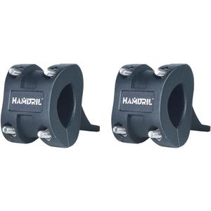 Hamdril H-Shaped ATV Whip Mount. Aluminum Motorcycle Light Bar Holder. 360-degree Rotation Adjustment, bidirectional Fixation Suitable for 0.26-0.7 / 0.7-1.25 inch roll bar Mount.(2PCS)