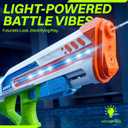 ZIFFY Electric Water Gun with LED, Automatic High-Power Squirt Guns for Adults Kids,Long Range, Auto Water Blaster, Summer Outdoor Swimming Pool, Backyard, Beach Water Game Fighting Play Pool Toys