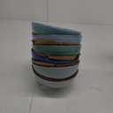 vancasso Bonita 27 Oz Cereal Bowls Set of 6, Blue Ceramic Bowls for Kitchen, 6 Inch Soup Bowls, Dishwasher & Microwave Safe (Cool Color)