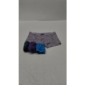 wirarpa Men's Breathable Modal Microfiber Trunks Underwear Covered Band Multipack (Large, 1401-4p-print Design)