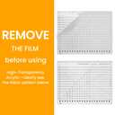 Slotted Quilting Ruler 17-3/4" x 22" - XL Non-Slip Acrylic Sewing Ruler