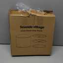 Beige Drum Lamp Shade, 13" Top x 13" Bottom x 10" High, Two Different Top Rings (Spider and UNO Fitter), Lamp Shade for Table Lamps Floor Lamps, Natural Linen Lampshade Replacement, Assembly Required