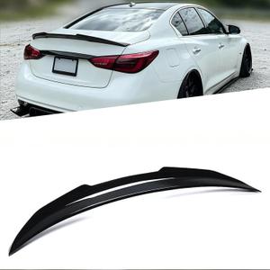 Rear Trunk Spoiler fits for Infiniti Q50 2014-2024, Gloss Black