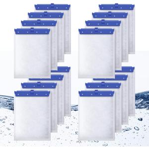16 Count Large Filter Cartridges Compatible with Whisper Bio Bag Filters, Large Aquarium Filter Cartridge for Whisper 20i 40i, IQ20/30/45/60, PF20/30/40/60 and Repto Filter