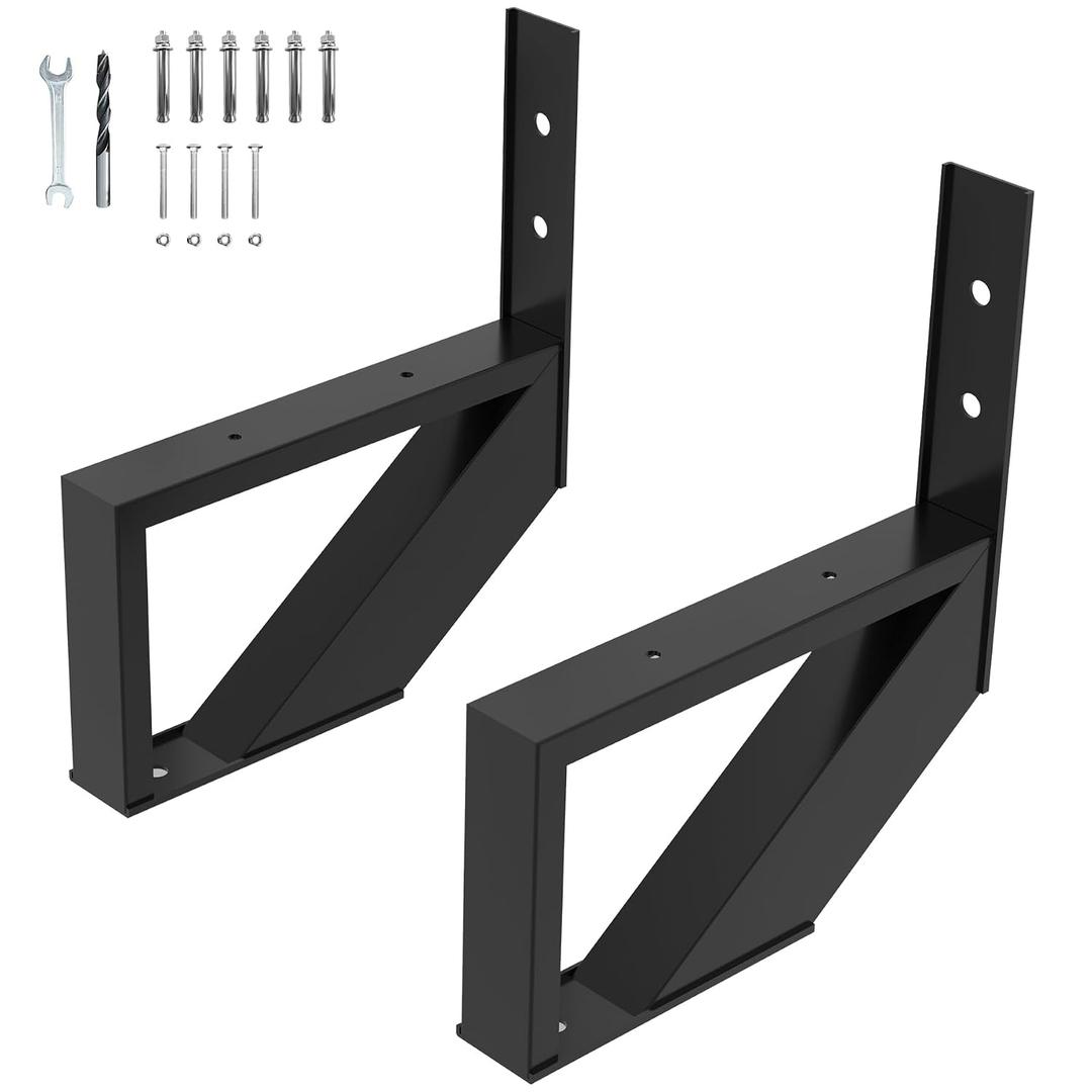 Steel Stair Riser 2 Pack, 1-Step Steel Stair Stringer for Outdoor Steps