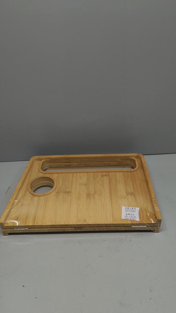 Medical king Walker Tray Table with Cup Holder Mobility Table Tray for Folding Walkers Foldable, Portable Multipurpose Bamboo Tray for Eating, Crafts, Laptops Medical Equipment Accessories - 21x16"