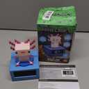 Paladone Minecraft Axolotl Digital Alarm Clock with Night Light Officially Licensed Gaming Decor, for Kids & Teens Bedrooms, Game Rooms, Minecraft Fans