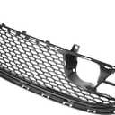 YHB Black Front Lower Grille Compatible with 200 2015 2016 2017 Chrysler 200 w/Fog Lamps hole