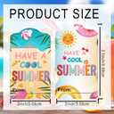2 x 50Pcs 2 x 3.5 Inch Have A Cool Summer Tags Summer Gift Tags with String | Fun Name Label End of School Year Teacher Appreciation Label for Party Decor