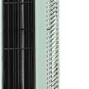 TOPINCN Desk Bladeless Fan, Quiet Desktop Fan Bladeless with 3 Cooling Speeds, Rechargeable Table Cooling Fan for Bedroom Office Home Outdoor, Tower Fan Cooling Fan (Green)