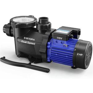 Aquastrong In/Above Ground Pool Pump High Flow Self Primming Swimming Pool Pump,Deep Blue