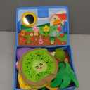 Baby Toys 6-12 Months, Montessori Sensory Garden Plush Set Vegetable Fruits, Baby Developmental Learning Toys with Rattle Squeaker Mirror Texture Tissue, Gifts for 6+ month old Boy Girl Christmas