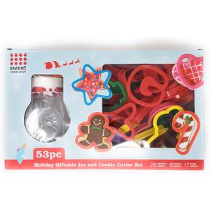 Sweet Creations Season Holiday Giftable Jar And Cookie Cutter Set