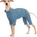 Dog Sweaters for Small Dogs Girls Boys, Striped Pet Sweaters for Fall Winter Dog Clothes, Turtleneck Pullover Knitwear for Small Medium Large Dogs (Blue)