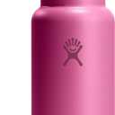 Hydro Flask Water Bottle - Insulated Stainless Steel - Wide Mouth Flex Lid, Non Spill, Leakproof and Refillable in 32 Oz Reef Pink