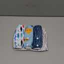 Nora's Nursery Reusable Swim Diapers and Wet Bag - One Size Fully Adjustable - Seaside Unisex 3 Pack with Wet Bag