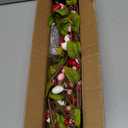 Timer - Lighted Valentines Garland Valentines Day Decorations, 6 Ft Valentines Day Garland with 20 Red Pink Lights Hearts Berries Leaves Artificial Garlands Mantle Table Home Wedding Valentine Decor