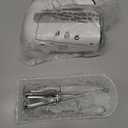 5-Speed Electric Hand Mixer, 800W Handheld Mixer with Turbo for Baking & Cooking, Kitchen Food Mixer with Storage Case & 5 Stainless Steel Attachments (2 Beaters, 2 Dough Hooks, 2 Whisks)-White