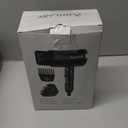 Plasma Ion Hair Dryer with Diffuser for Curly Hair, 1800W Fast Drying Blow Dryer with Comb, Lightweight and Low Noise Hairdryer for All Hair Types, Foldable Design for Travel