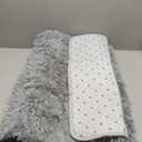 Merelax Fluffy Shaggy Small Area Rug, Grey 2x4 Runner Rugs for Bedside Christmas Home Decor, Mini Fuzzy Plush Throw Rug, Soft Non-Slip Entryway Gray Shag Catpet for Livingroom Holiday Aesthetic