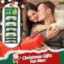 5 x Christmas Money Holders, Cash Gift Card Holders Xmas With 10 Slots Christmas Gift For Men Women Girls Boys, Surprise Money Envelopes, Green