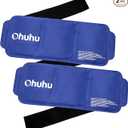 Ice Pack Wrap for Injuries: Ohuhu 2 Pack Reusable Ice Packs with Wrap Hot Cold Therapy Gel Ice Pack Adjustable Flexible for Shoulders Wrists Knee Back Neck Legs Hip Aches Injury Pain Relief