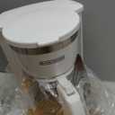 BLACK+DECKER CM1160W-1 CM1160W 12-Cup Programmable Coffeemaker, White/Stainless Steel