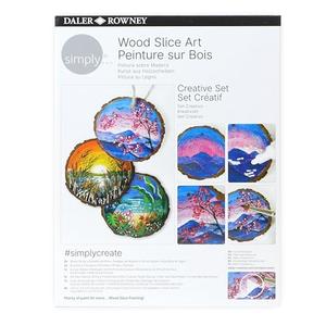Daler Rowney Simply Creative Wood Painting Art Set - DIY, Fun Activity, Make Your Own Art Kit - Ideal Gift Set for Artists, Beginners, and Hobbyists