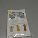 SwaddleDesigns Transitional Swaddle Sack, Arms Up Half-Length Sleeves & Mitten Cuffs, Swaddle for Newborn Transition to Baby Sleep Sack Wearable Blanket, 3-6 Month, 14-21 lb, Gray with Striped Trim